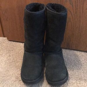 Tall black ugg boots